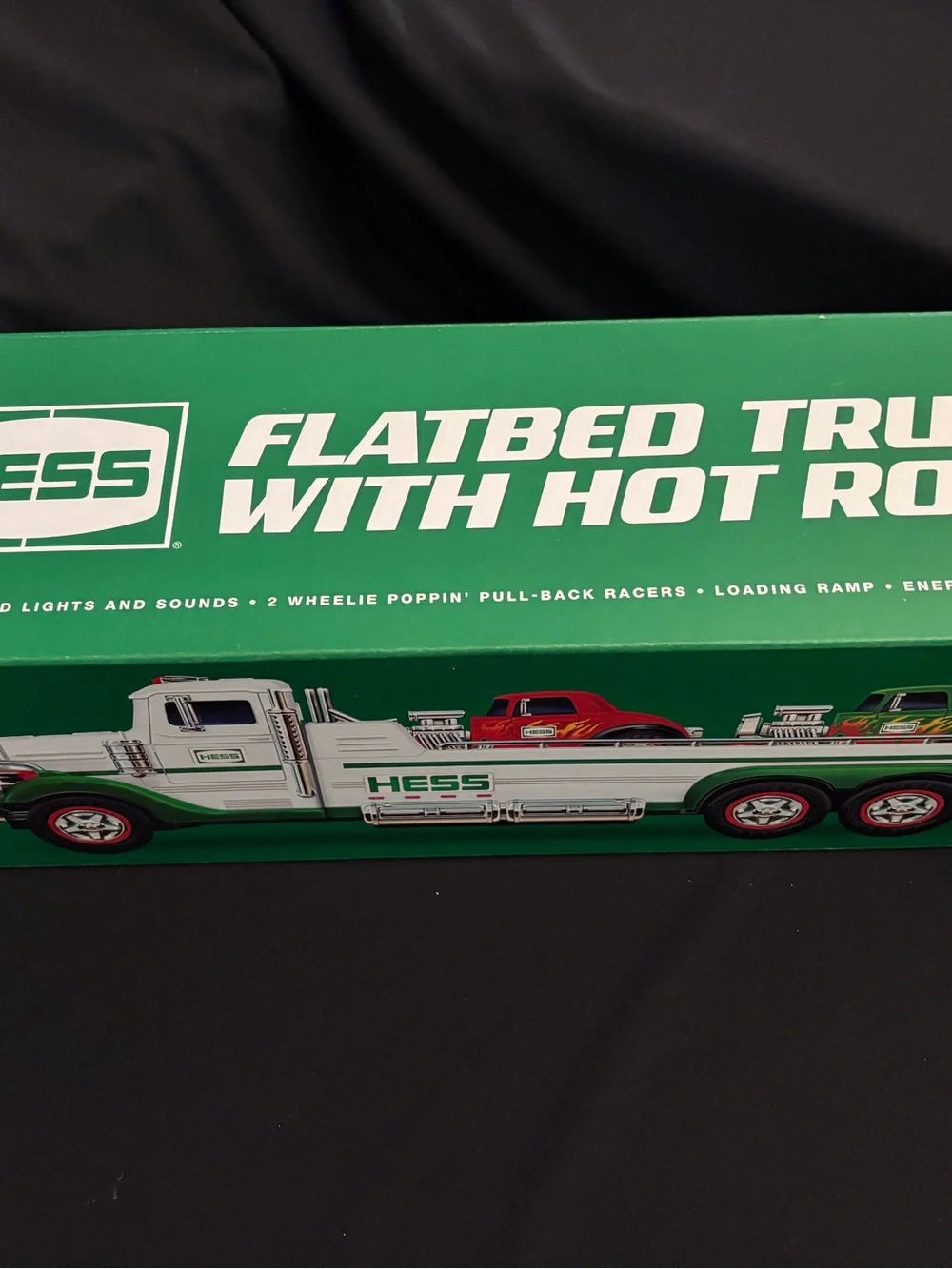 Hess Race to the Finish Truck with 2 Racing Cars Vintage Toy Collector